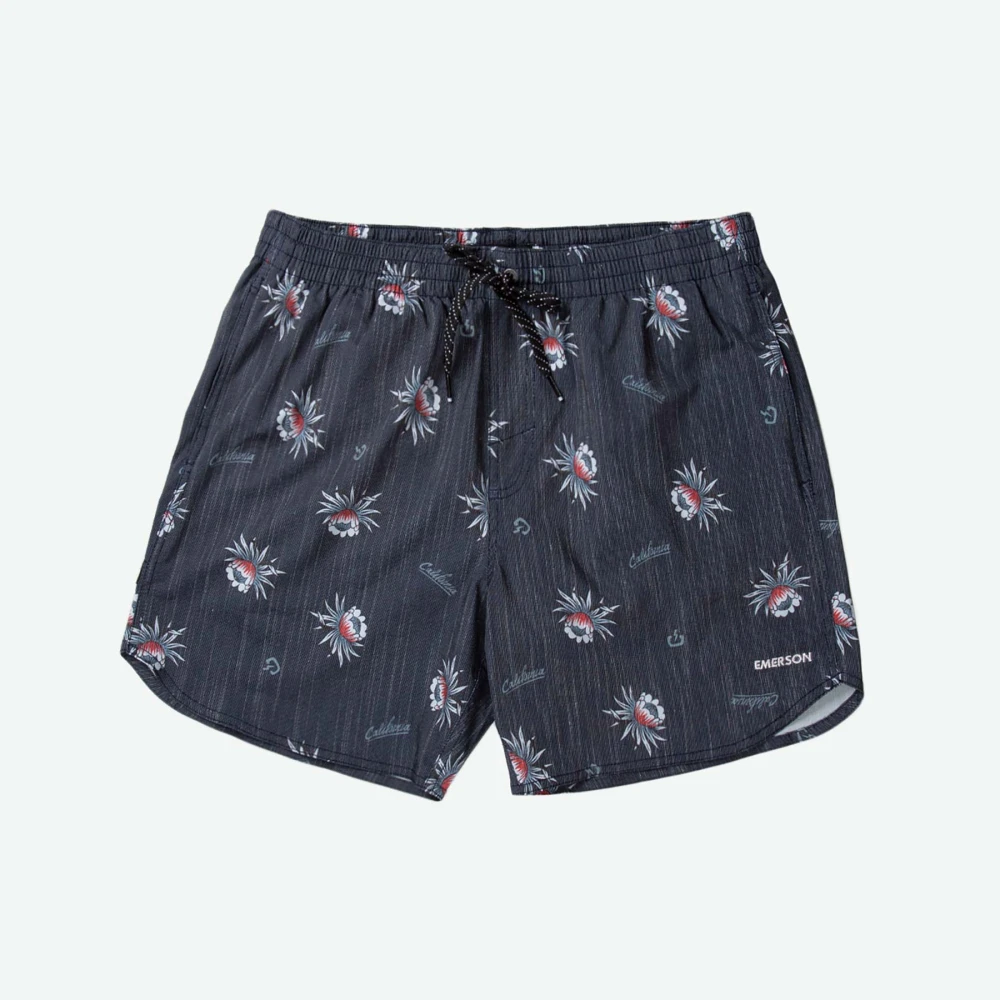 16” FLORAL PRINT VOLLEY SHORTS