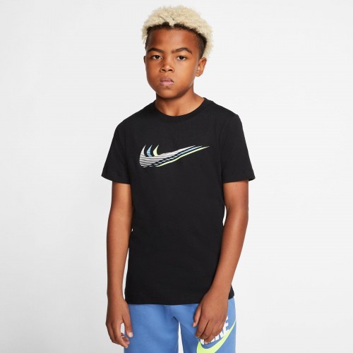 Nike Sportswear Kids' Triple Swoosh Tee Black (CU4572-010)