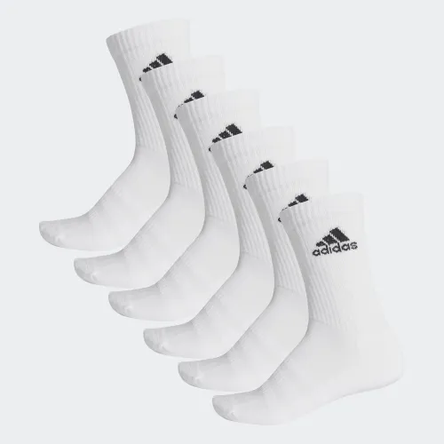 adidas Cushioned Crew Socks 6Pair Pack White (DZ9353)