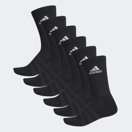 adidas Cushioned Crew Socks 6Pair Pack Black (DZ9354)