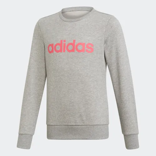 adidas Youth Girls' Linear Sweatshirt Grey (EH6156)