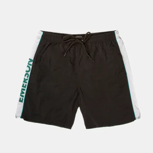 Emerson Vintage Beach Shorts (191.EM501.90-BLACK/WHITE)
