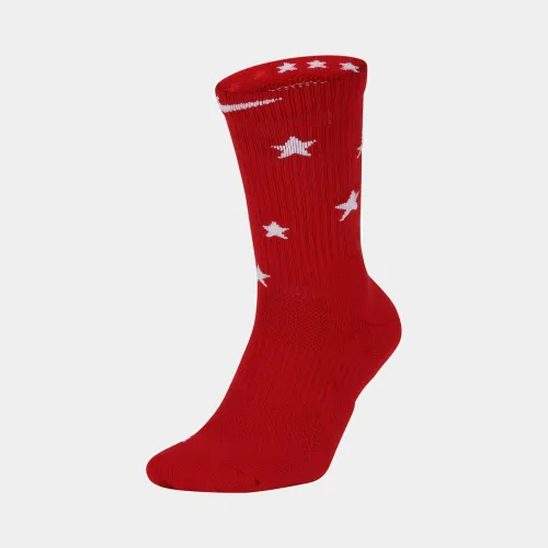 Nike Elite Crew Stars Stripes Socks Red (SX7424-608)