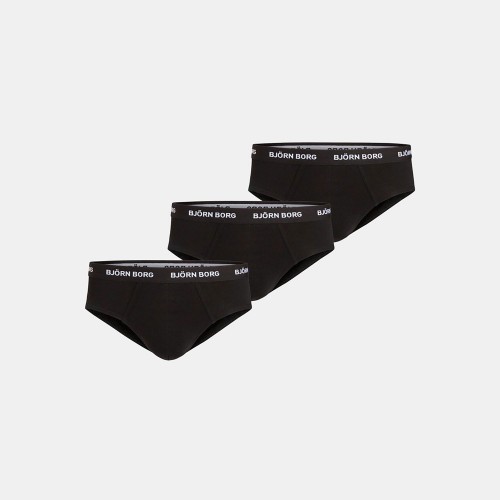 Bjorn Borg Solid Essential Briefs 3-pack Black (9999-1221-90011)