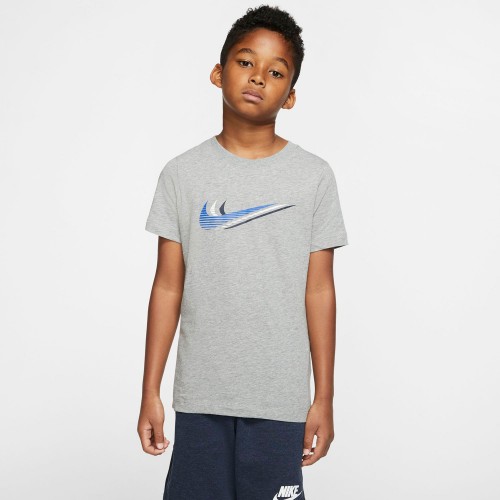 Nike Sportswear Kids' Triple Swoosh Tee Grey (CU4572-063)