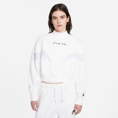 Nike Air Mock Fleece Long Sleeve Top White (DD5433-100)