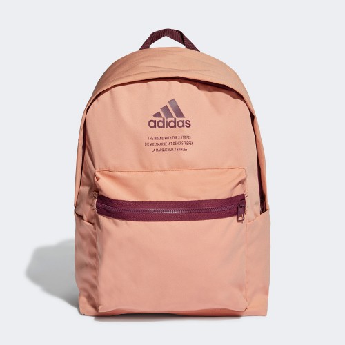 adidas Classic Twill Fabric Backpack Pink (H37571)