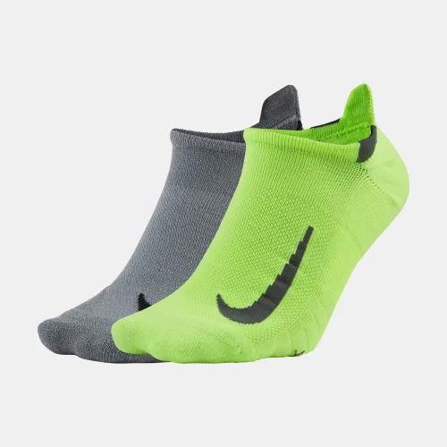 Nike Multiplier No-Show Running Socks 2Pairs (SX7554-911)