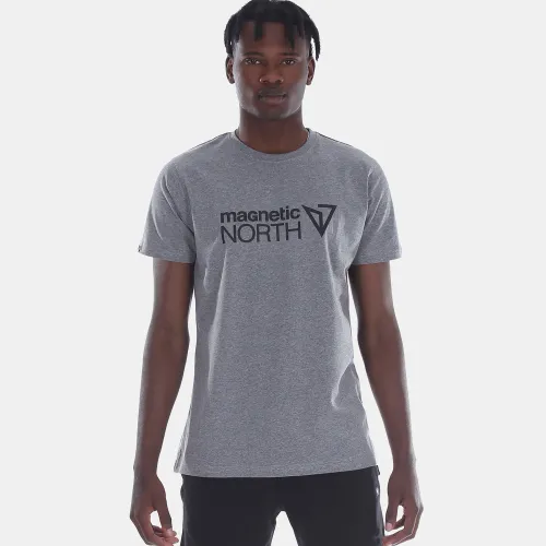 Magnetic North Logo High Density SQ T-Shirt (21010-GRAY MELANGE)