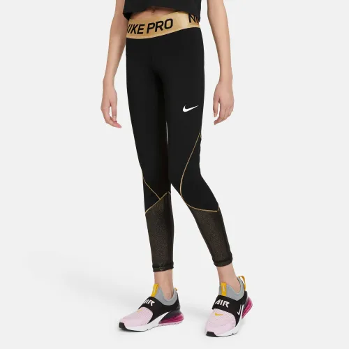 Nike Pro Warm Girls' Training Tights Black (CU8445-010)
