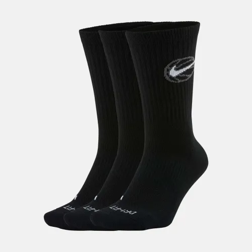 Nike Everyday Crew Basketball Socks Black (DA2123-010)