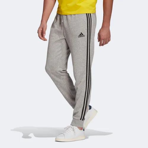adidas Essentials 3-Stripes Tapered Cuffed Pants Grey (GK8889)