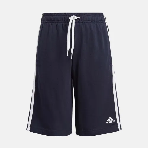 adidas Boys' Essentials 3-Stripes Shorts Blue (GN4026)