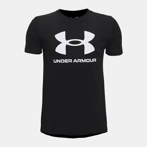 Under Armour Boy's Sportstyle Logo T-Shirt Black (1363282-001)