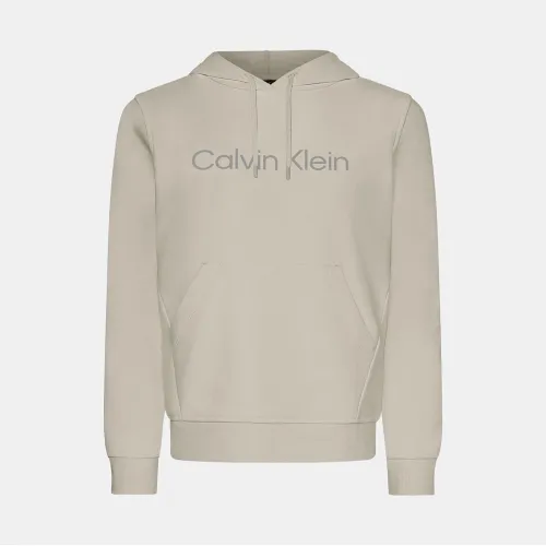 Calvin Klein Cotton Terry Logo Hoodie Beige (00GWS2W311-2JX)