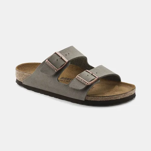 Birkenstock Arizona Birko-Flor Nubuck Sandals Grey (0151213)
