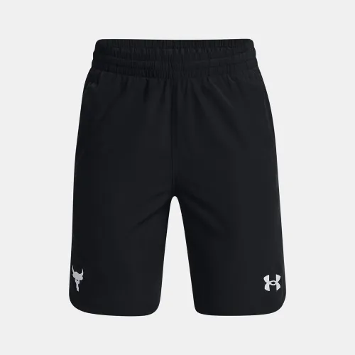 Under Armour Boys' Project Rock Woven Shorts Black (1370269-001)