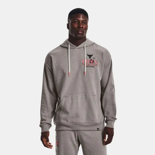 Under Armour Project Rock Heavyweight Terry Hoodie Grey (1373562-294)