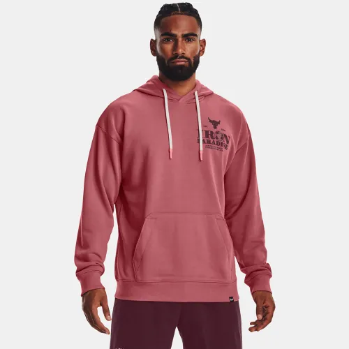 Under Armour Project Rock Heavyweight Terry Hoodie Pink (1373562-600)
