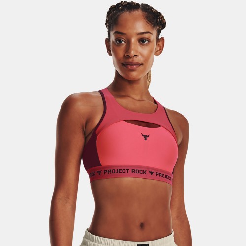 Under Armour Project Rock Sports Bra Red (1373602-652)