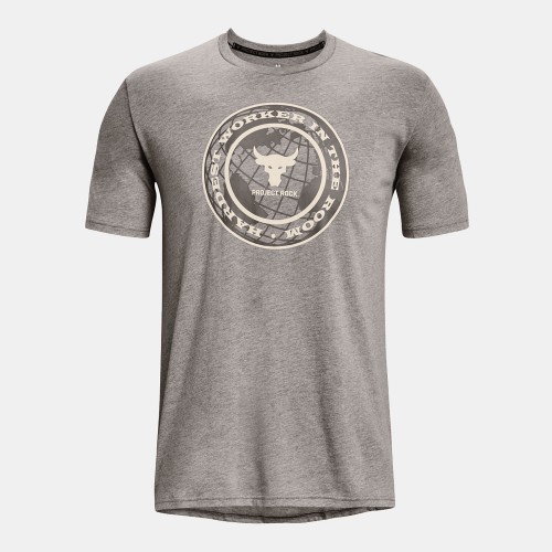 Under Armour Project Rock Globe T-Shirt Grey (1373746-295)