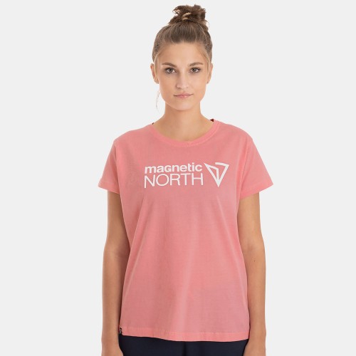 Magnetic North Graphic T-Shirt (22028-STRAWBERRY RED)