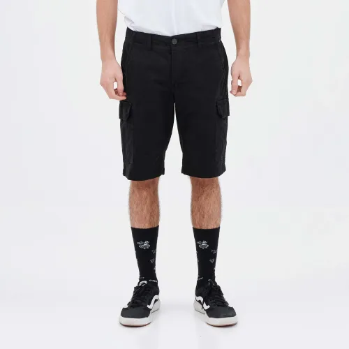 Basehit Men's Stretch Cargo Shorts (221.BM47.97-BLACK)