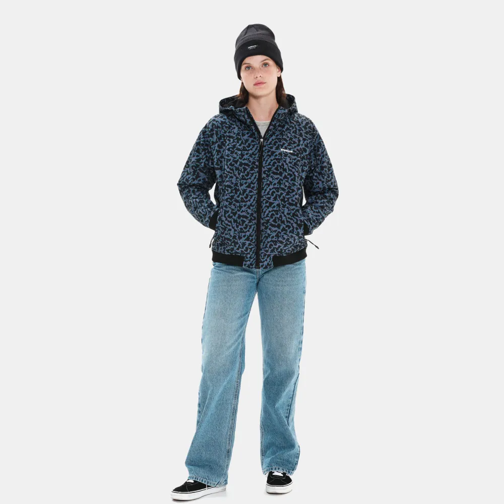 EMERSON WOMEN'S RIBBED JACKET WITH HOOD