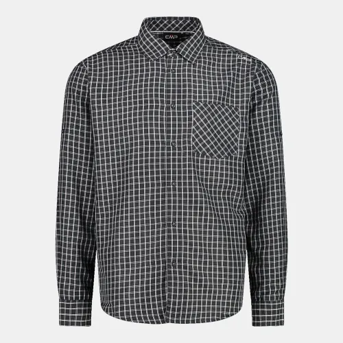 Cmp Outdoor Long Sleeve Checked Shirt Grey (30T9927-66ZG)