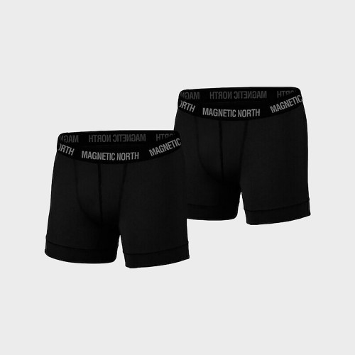 Magnetic North Boxer Underwear 2Pack (50020-BLACK-BLACK)