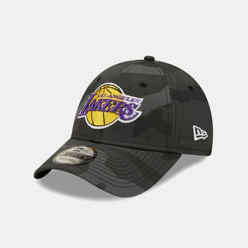 New Era LA Lakers NBA Midnight Camo 9FORTY Strapback Cap (60240494)