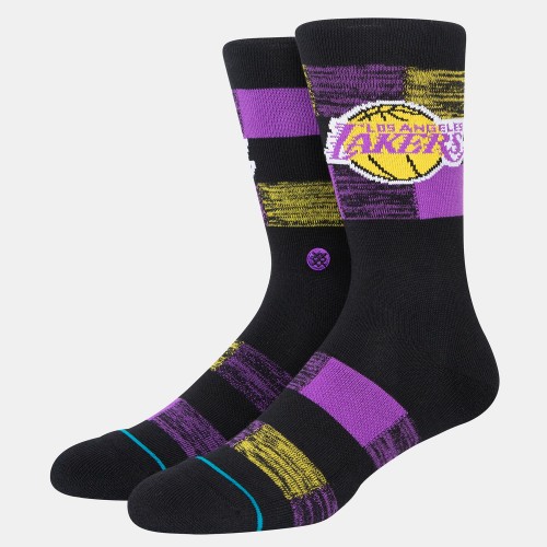 Stance Lakers Cryptic Crew Socks Black (A555C22LKE-BLK)