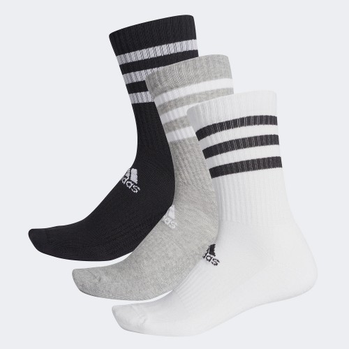 adidas 3-Stripes Cushioned Crew Socks (DZ9345)
