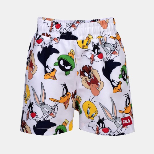 Fila WB Looney Tunes Lamego Swim Shorts White (FAK0069)