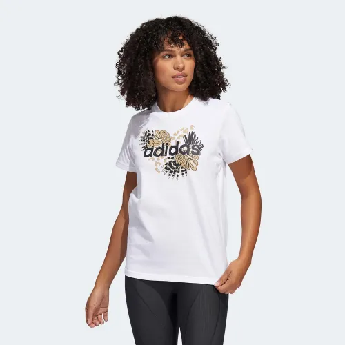 adidas Farm Print Graphic T-Shirt White (H57399)