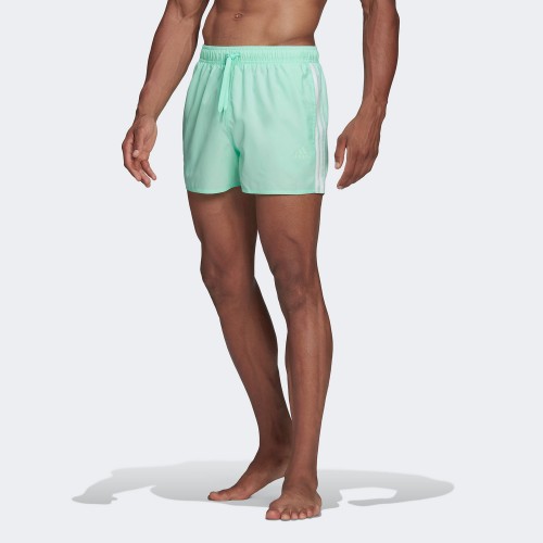 adidas Classic 3-Stripes Swim Shorts Green (HA0402)