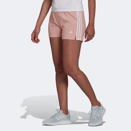 adidas Essentials Slim 3-Stripes Shorts Pink (HD1809)