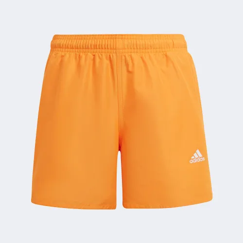 adidas Boys Classic Badge Of Sport Swim Shorts Orange (HD7366)