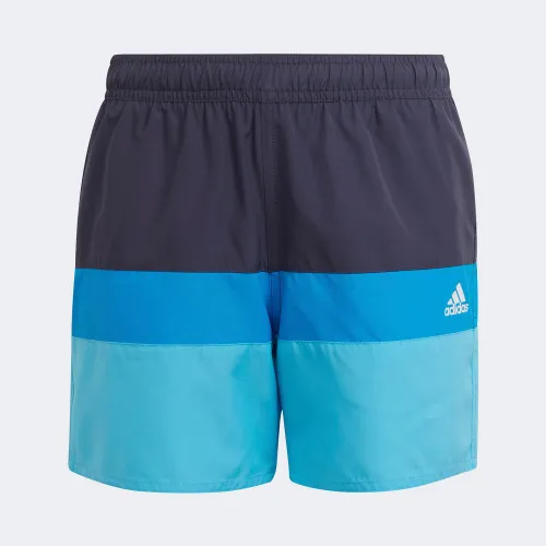 adidas Boys' Colorblock Swim Shorts Blue (HD7374)
