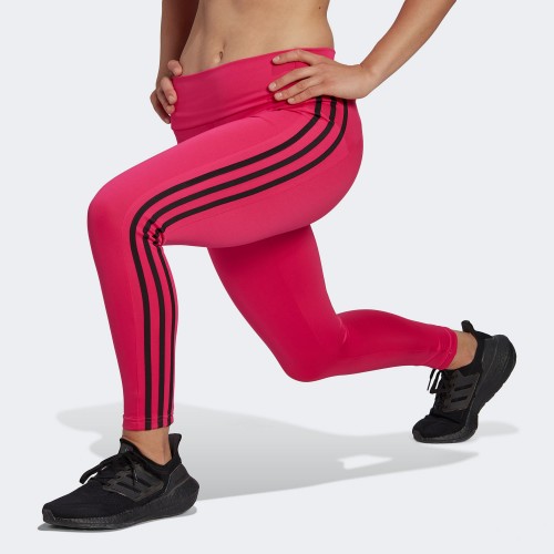 adidas Designed To Move 3-Stripes 7/8 Tights Pink (HK9951)
