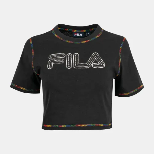Fila Dusty Cropped T-Shirt Black (SS22SPW067-000)