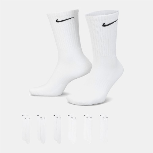 Nike Everyday Cushioned Training Socks (6 Pairs) White (SX7666-100)