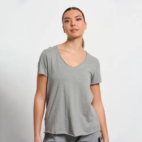 Bodytalk V-Neck Loose T-shirt Grey (1231-901628-00209)