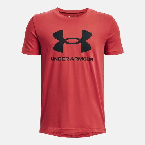 Under Armour Boy's Sportstyle Logo T-Shirt Red (1363282-638)