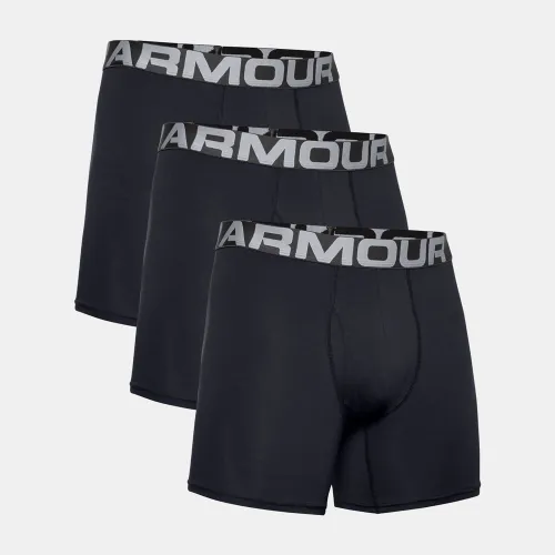 Under Armour Charged Cotton 3in Boxerjock 3-Pack Black (1363617-001)