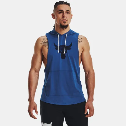 Under Armour Project Rock BSR Bull Sleeveless Hoodie Blue (1376939-471)