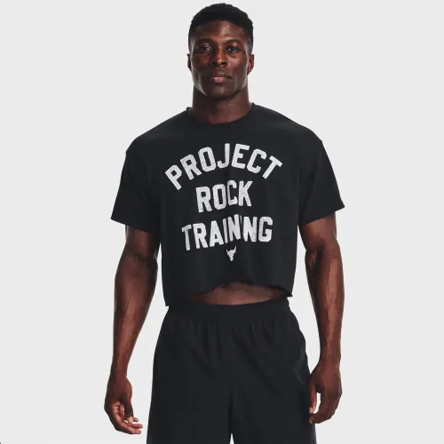 Under Armour Project Rock Heavyweight Stay Hungry Cutoff T-Shirt Black (1377441-001)