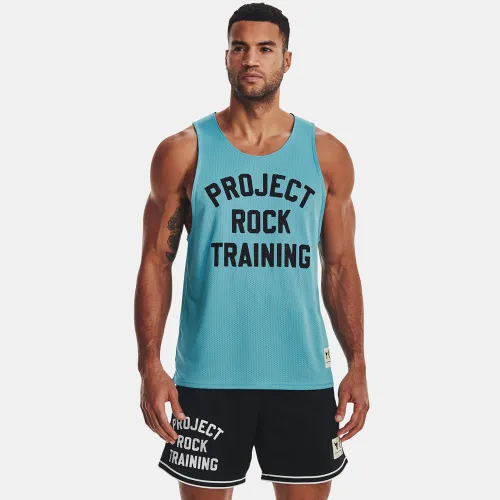 Under Armour Project Rock Reversible Mesh Tank Top Blue (1377442-433)