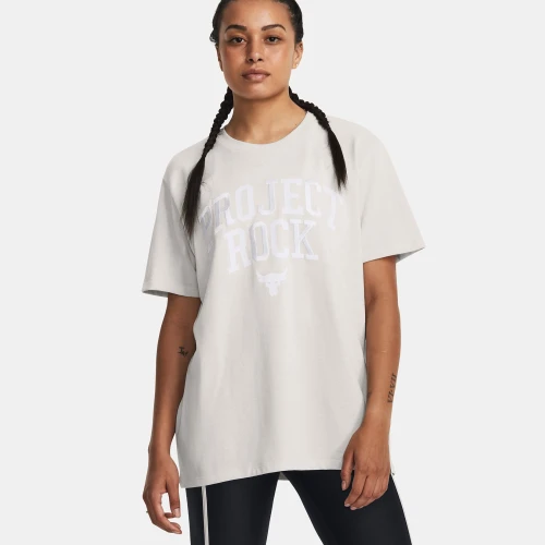 Under Armour Project Rock Heavyweight Campus T-Shirt White (1377449-114)