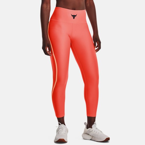 Under Armour Project Rock HeatGear Ankle Leggings Red (1377455-877)